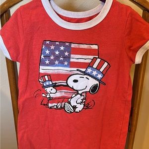 Snoopy Patriotic Kids Tee Size 6X